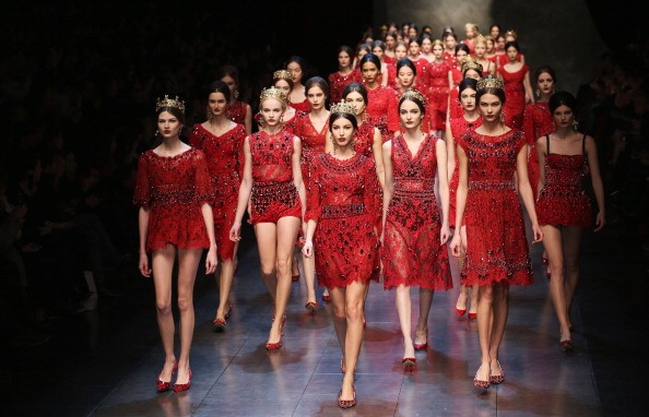 Dolce & Gabbana - Runway - MFW F/W 2013