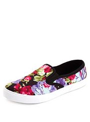 Floral Slip Ons