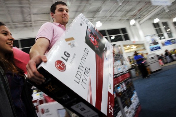 Shoppers Take Advantage Of Black Friday Deals