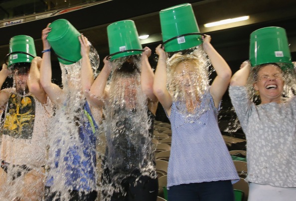 Ice Bucket Challengers Get Wet