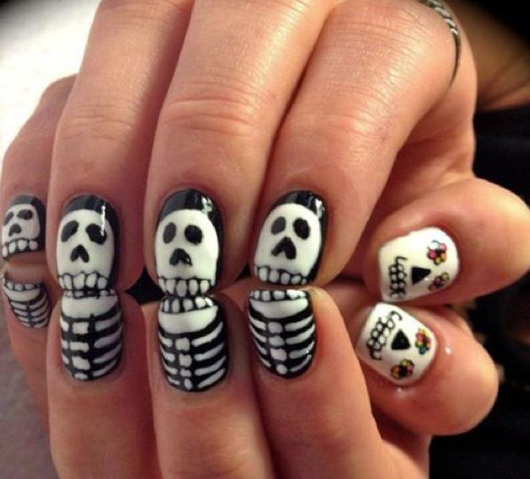 skeleton nails