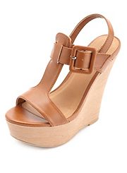 tan platform wedges