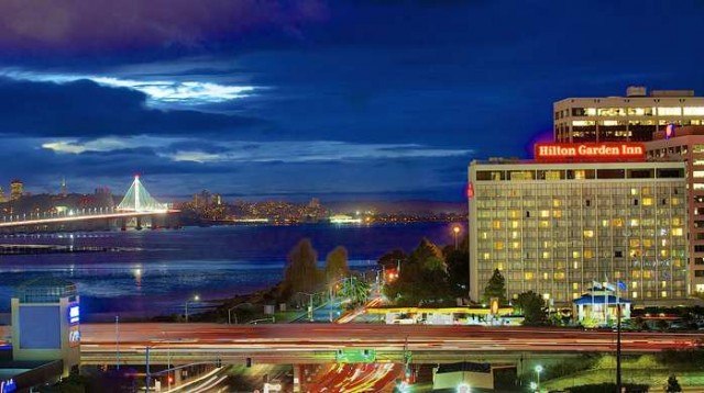 Hotel Exterior at Night