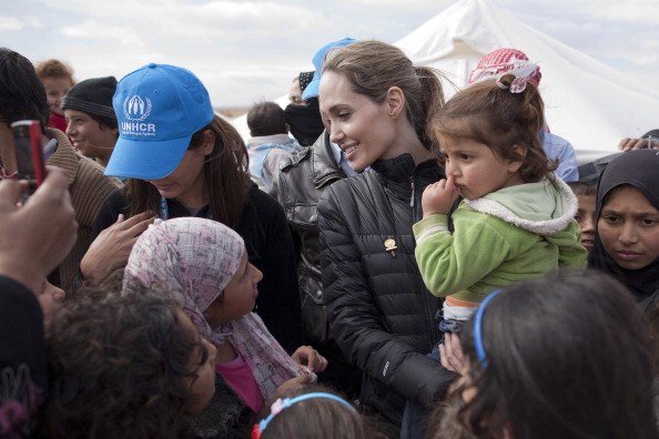 UNHCR Special Envoy Angelina Jolie Visits The Zaatari Refugee Camp In Jordan