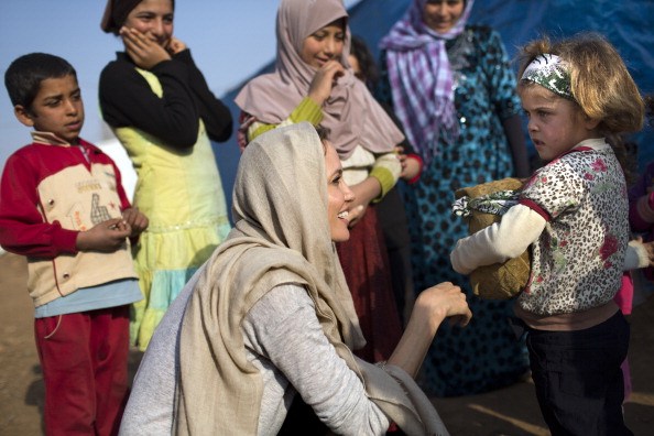 UNHCR Special Envoy Angelina Jolie Visits Syrian Refugee Settlement In Lebanon