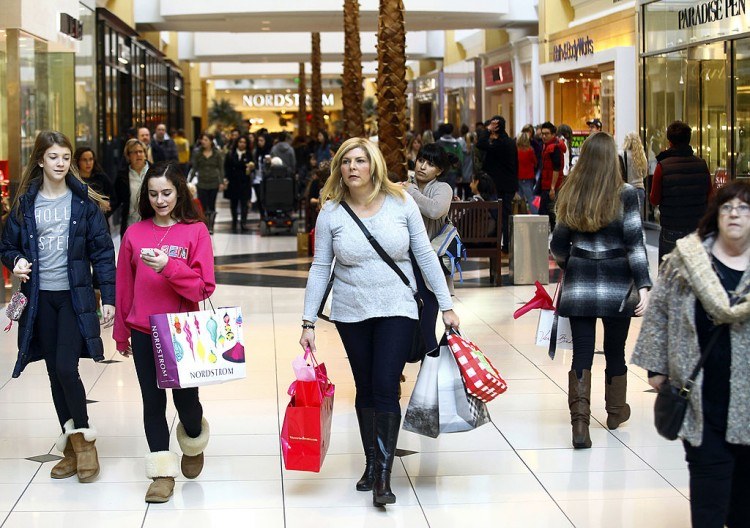 Shoppers Take Advantage Of Black Friday Deals