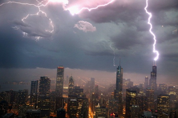 Severe Storms Pass Through Chicago