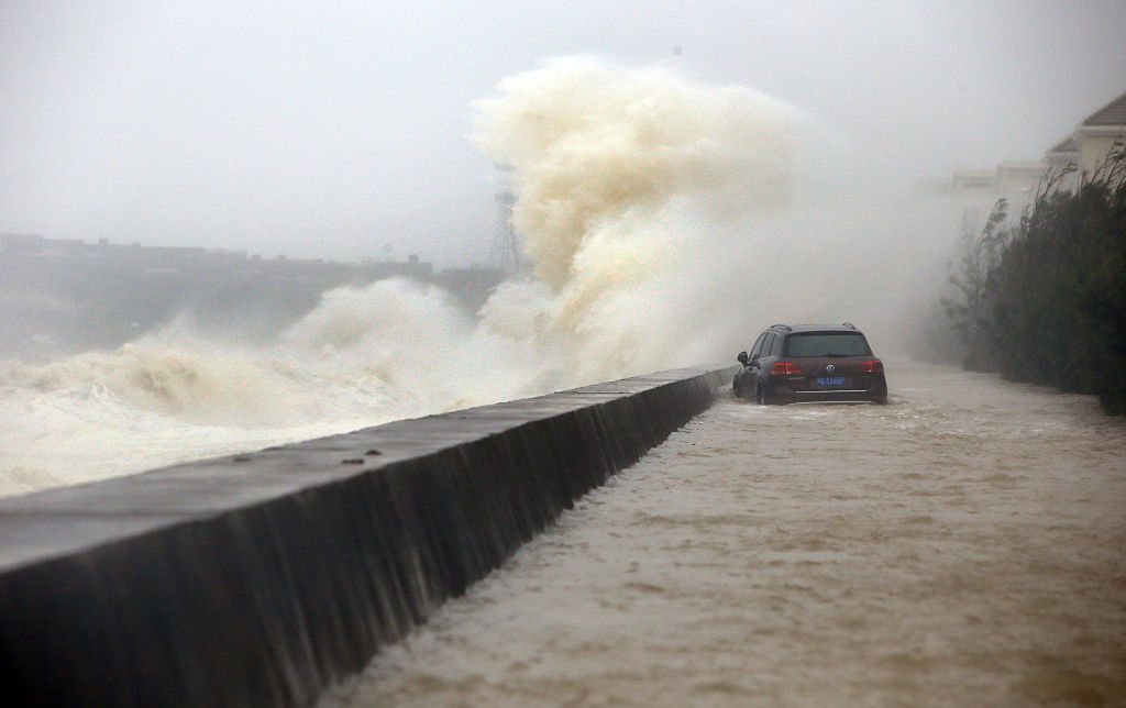 Typhoon Dujuan Makes Landfall In Fujian