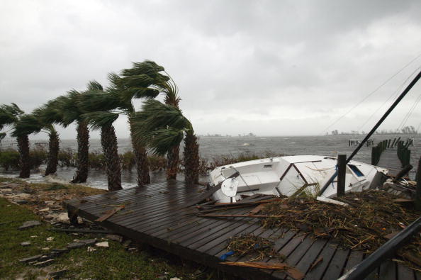 a sailboat after a hurricane