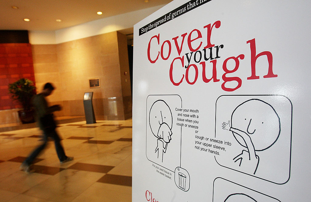 Sign about covering your mouth when you cough