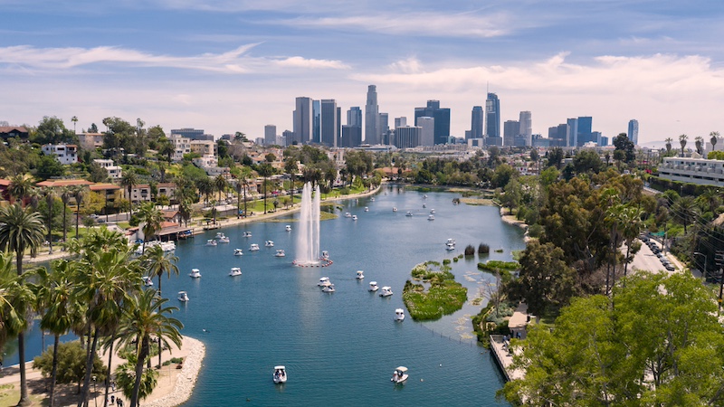 Aeriel view of Los Angeles