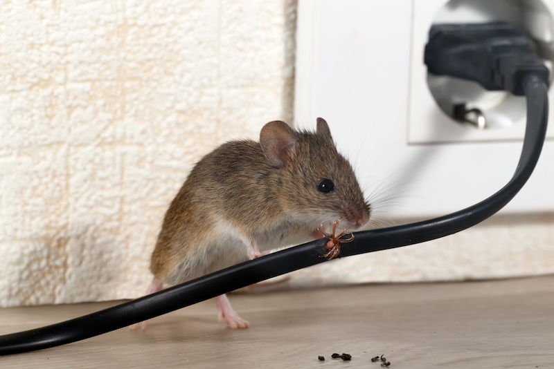 mouse chewing wire