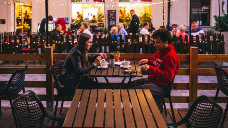 couple dining out