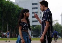 A Couple Having a Conversation