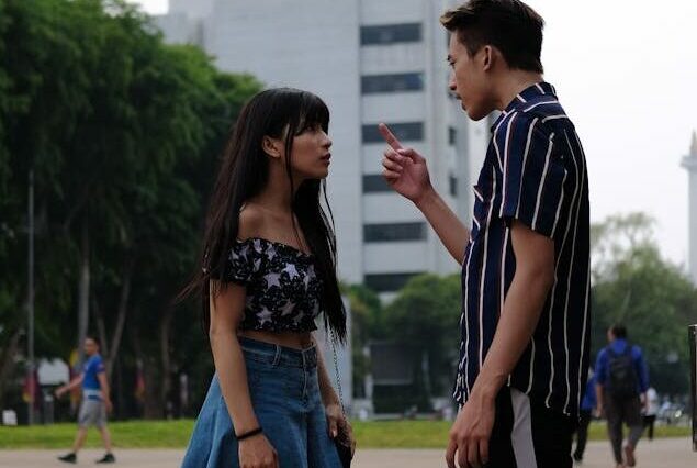 A Couple Having a Conversation
