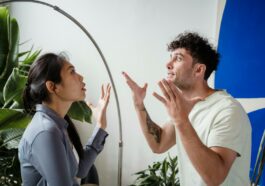 Man and a Woman Arguing