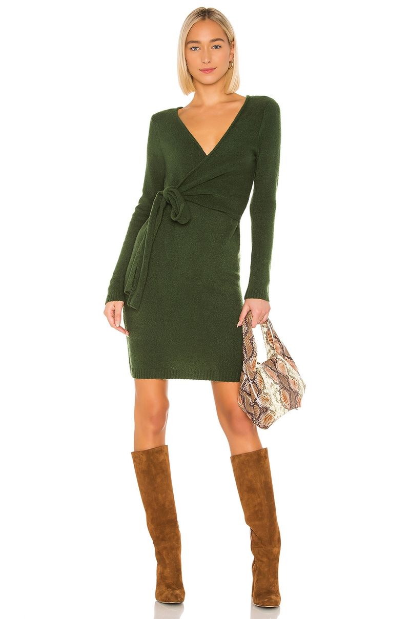 Best long sleeve: LPA Sean Wrap Dress ($178 at Revolve)