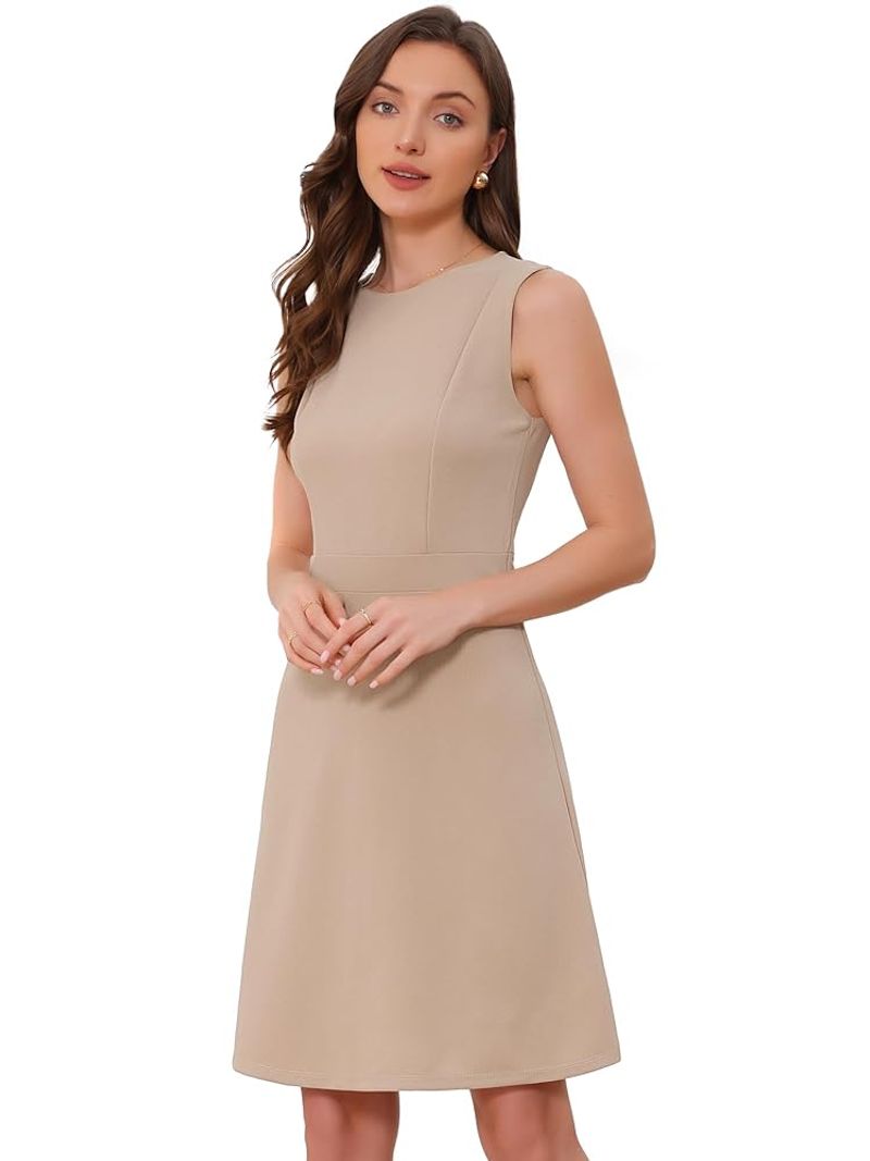 Best on Amazon: Allegra K Women's Sleeveless Fit and Flare Dress (~$38)