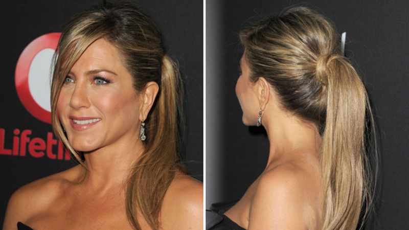 Bangs with Ponytail