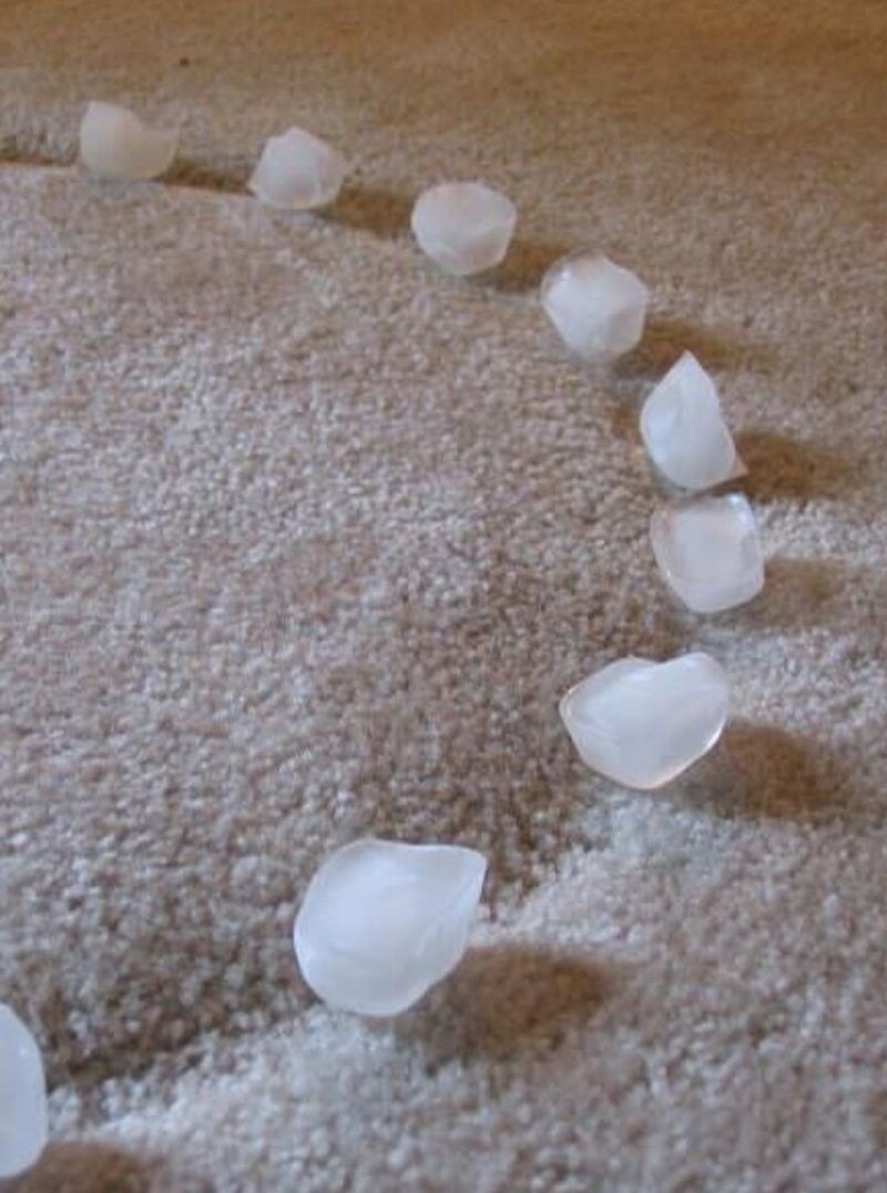 Ice Cubes for Carpet Dents