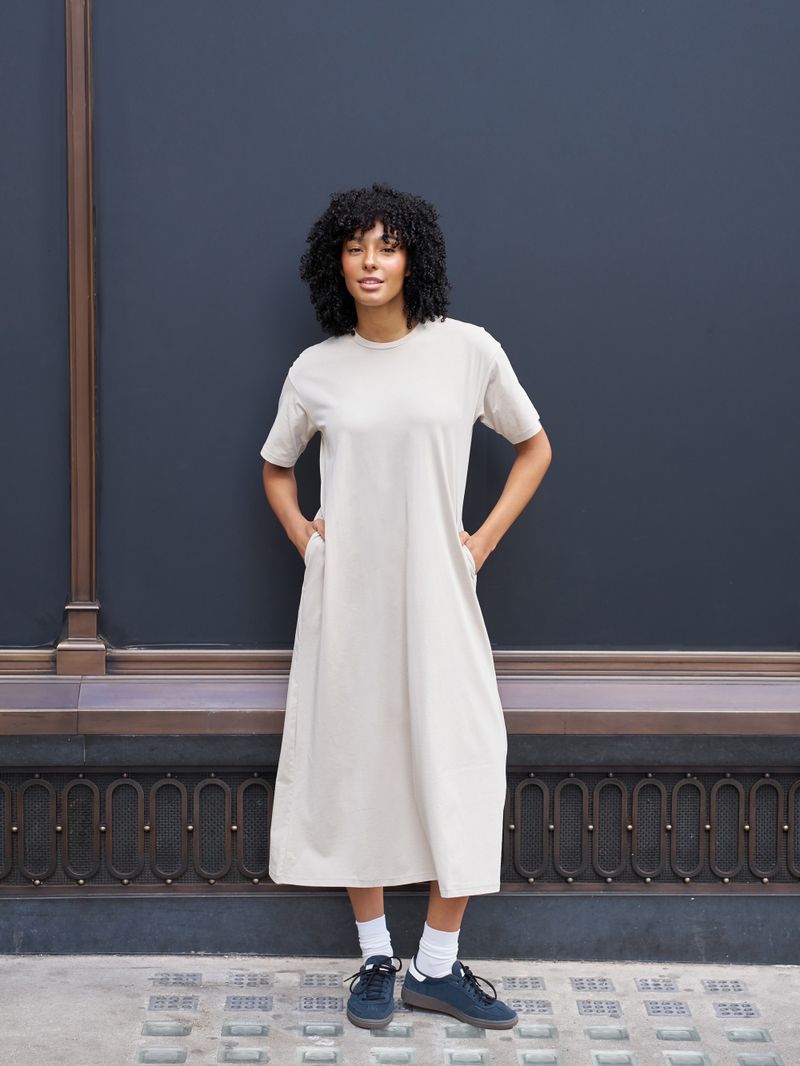 Best commuter moisture-wicking: Uniqlo AIRism T-Shirt Dress ($24.90)