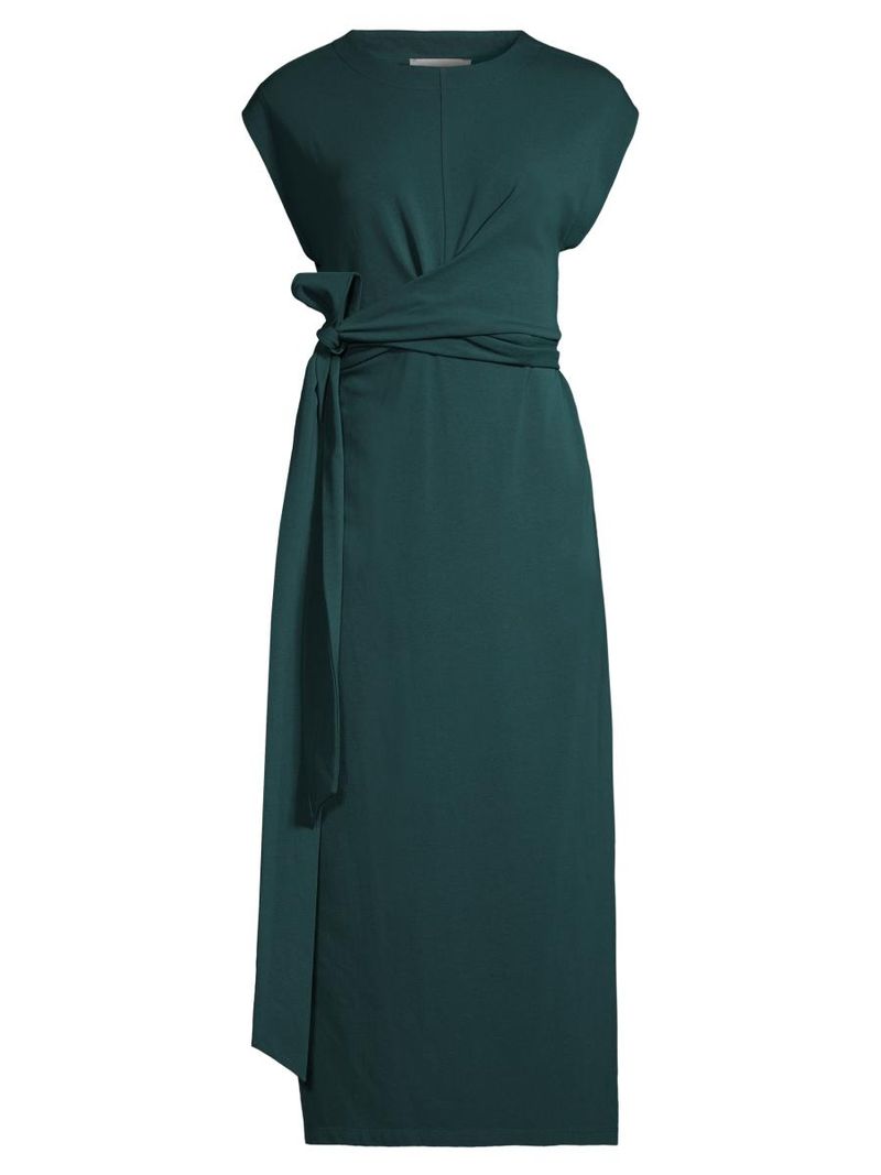 Best business casual: Modern Citizen Fei Tie-Front Organic Cotton Dress ($168)