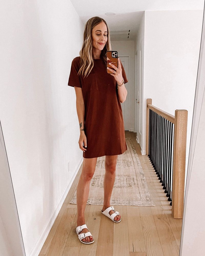 Best tee dress: Everlane The Organic Cotton Weekend Tee Dress ($31)