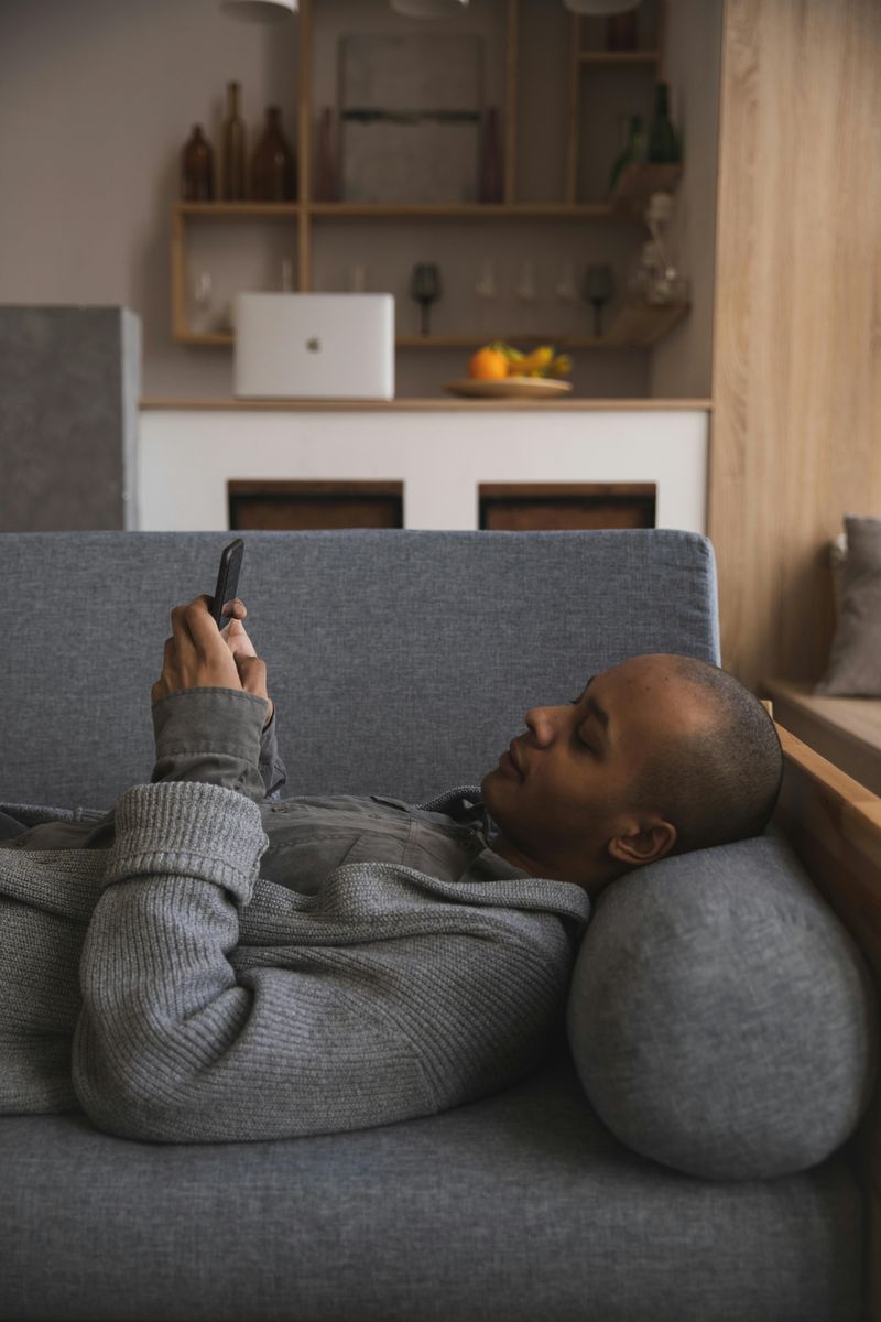 Texting each other from across the house