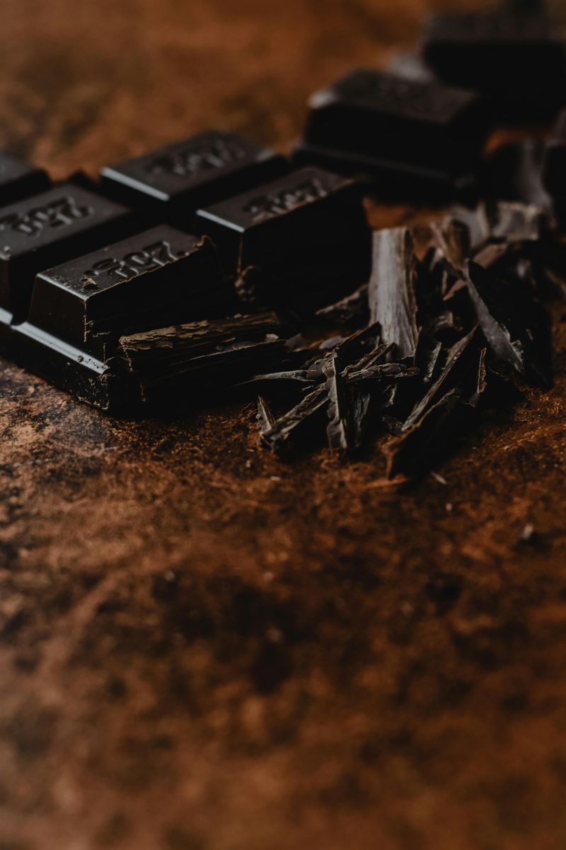 They snack on dark chocolate