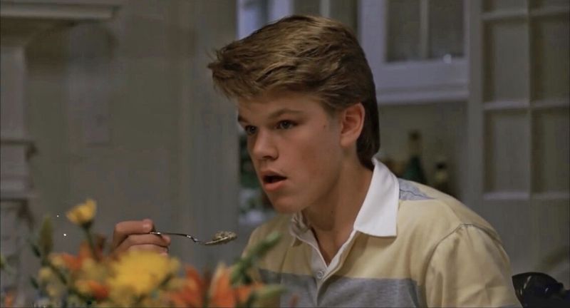 Matt Damon in Mystic Pizza (1988)