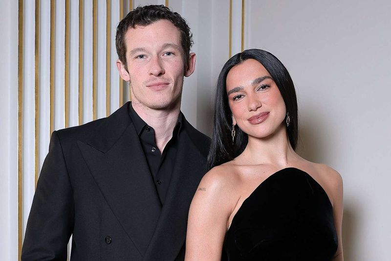 Dua Lipa and Callum Turner