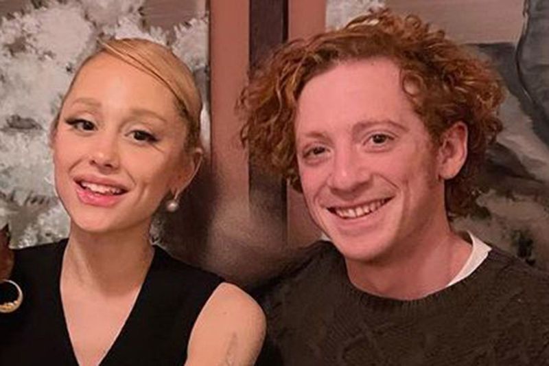 Ariana Grande and Ethan Slater