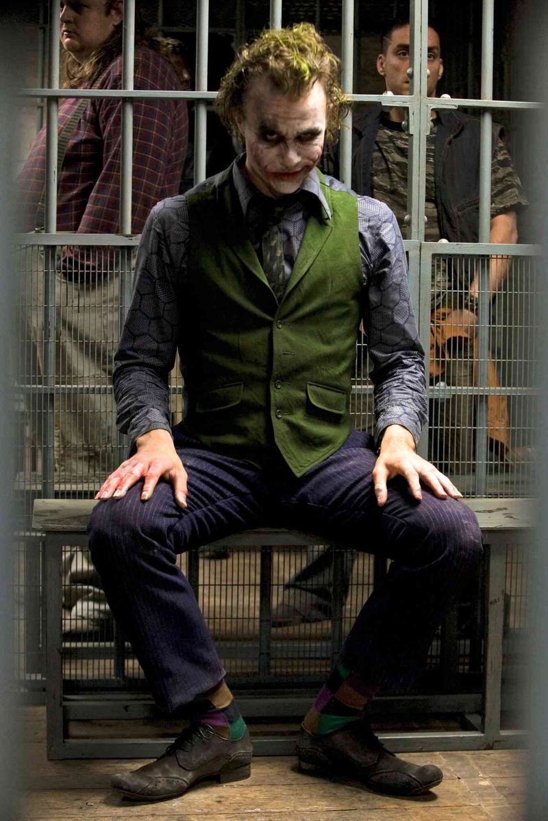 Heath Ledger as The Joker in The Dark Knight