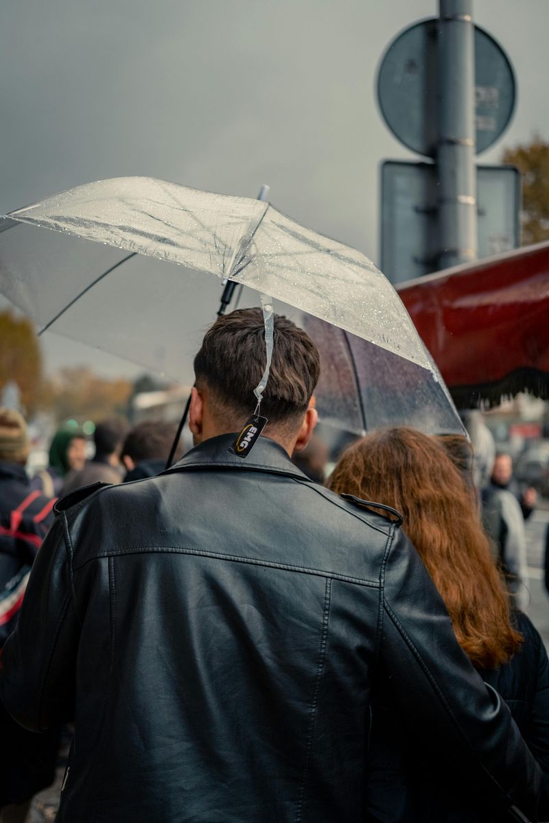Putting His Hand on Her Waist in a Crowd