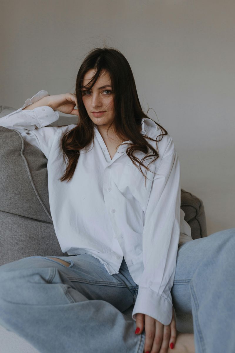 Classic White Button-Down Shirt
