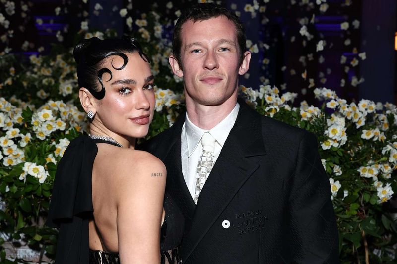 Dua Lipa and Callum Turner