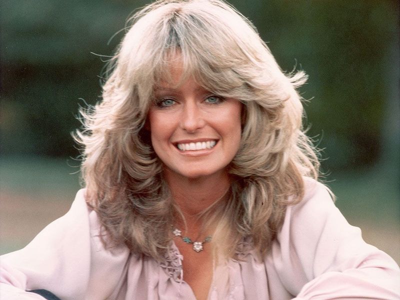 Farrah Fawcett's Feathered Hair