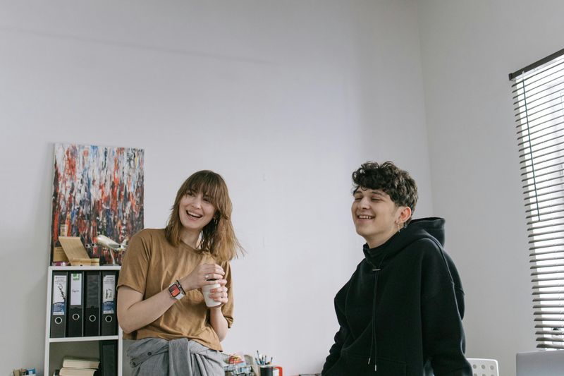 Laughing excessively or nervously at your jokes