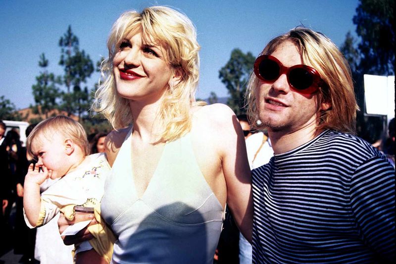 Kurt Cobain and Courtney Love