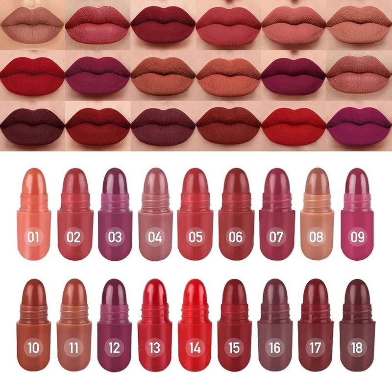 Mini Pill Lipstick Capsule Set