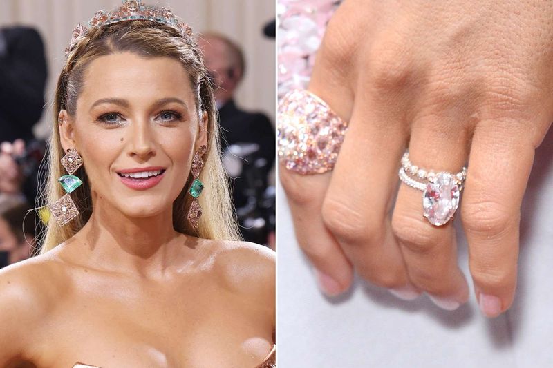 Blake Lively's Pink Diamond from Ryan Reynolds