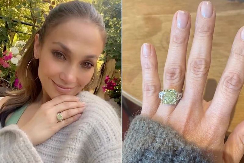 Jennifer Lopez's Rare Green Diamond from Ben Affleck