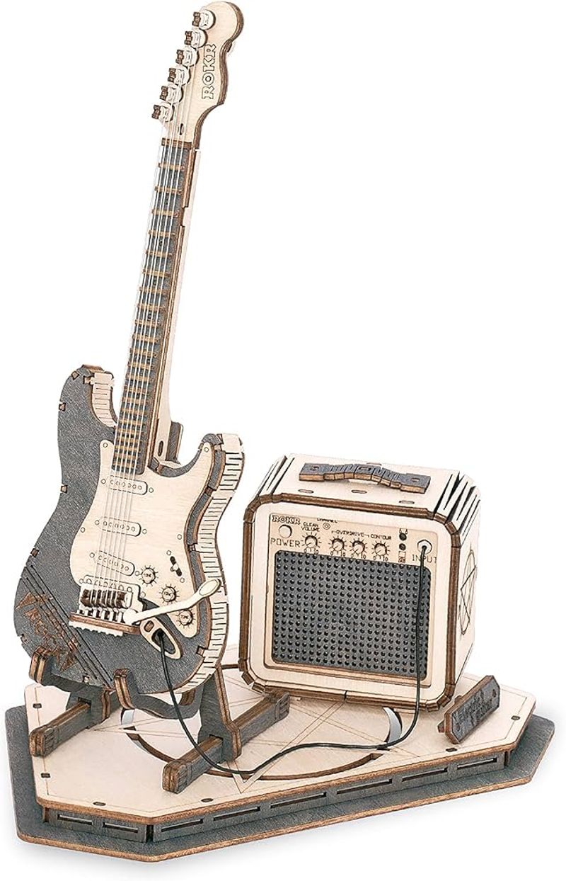 Mini Electric Guitar Model Building Kit