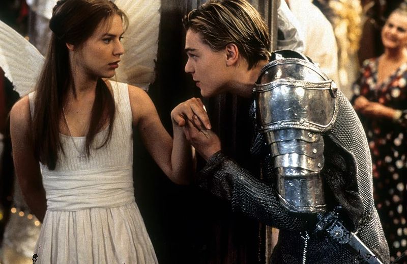 Claire Danes and Leonardo DiCaprio in Romeo + Juliet