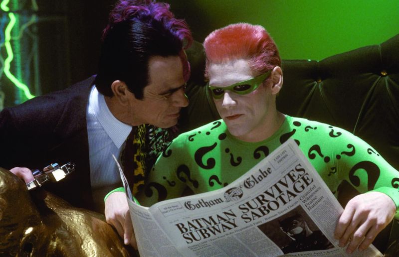 Tommy Lee Jones and Jim Carrey - Batman Forever