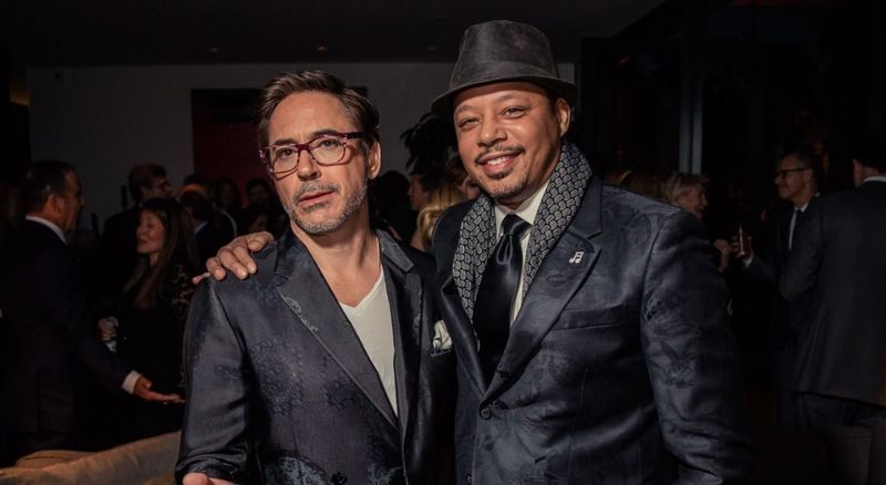 Terrence Howard and Robert Downey Jr. - Iron Man