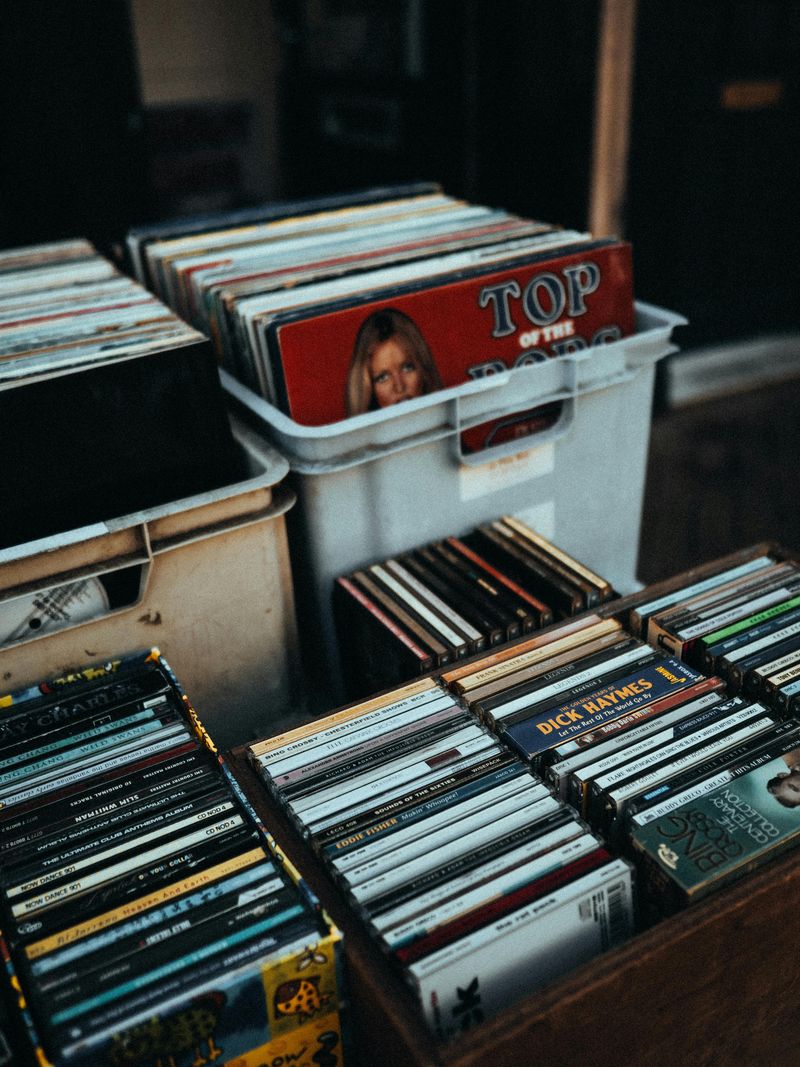 Collections of Vinyl Records and CDs