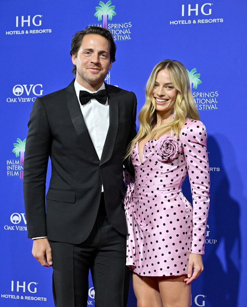 Margot Robbie and Tom Ackerley