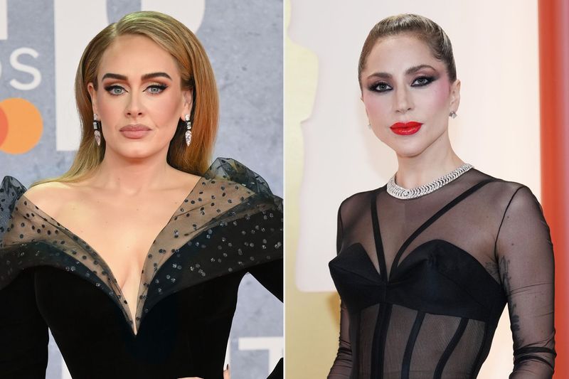 Lady Gaga and Adele