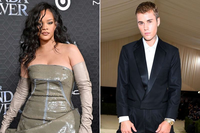 Justin Bieber and Rihanna